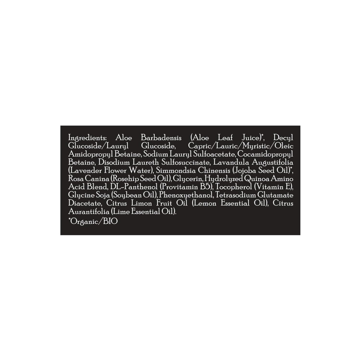 Brickell label close-up showing key ingredients and transparency