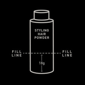 Close-up of Brickell Men's hair powder texture highlighting matte finish benefits