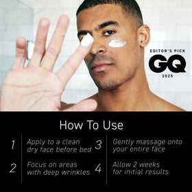 Brickell night routine vanity with jar showing bedtime skin restoration