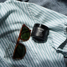 Brickell Men's Products kaolin clay close-up showing matte control benefit