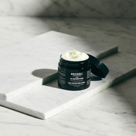 Brickell Men’s label close-up showing key ingredients and product clarity