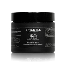 Brickell Men's Products shaping paste front packaging showing label and size benefit: clear product identity