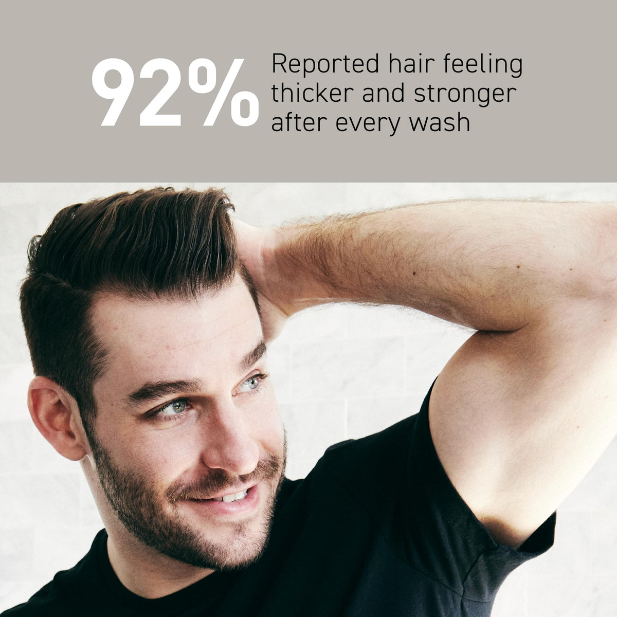 Brickell shampoo lather close-up cleansing scalp and invigorating hair