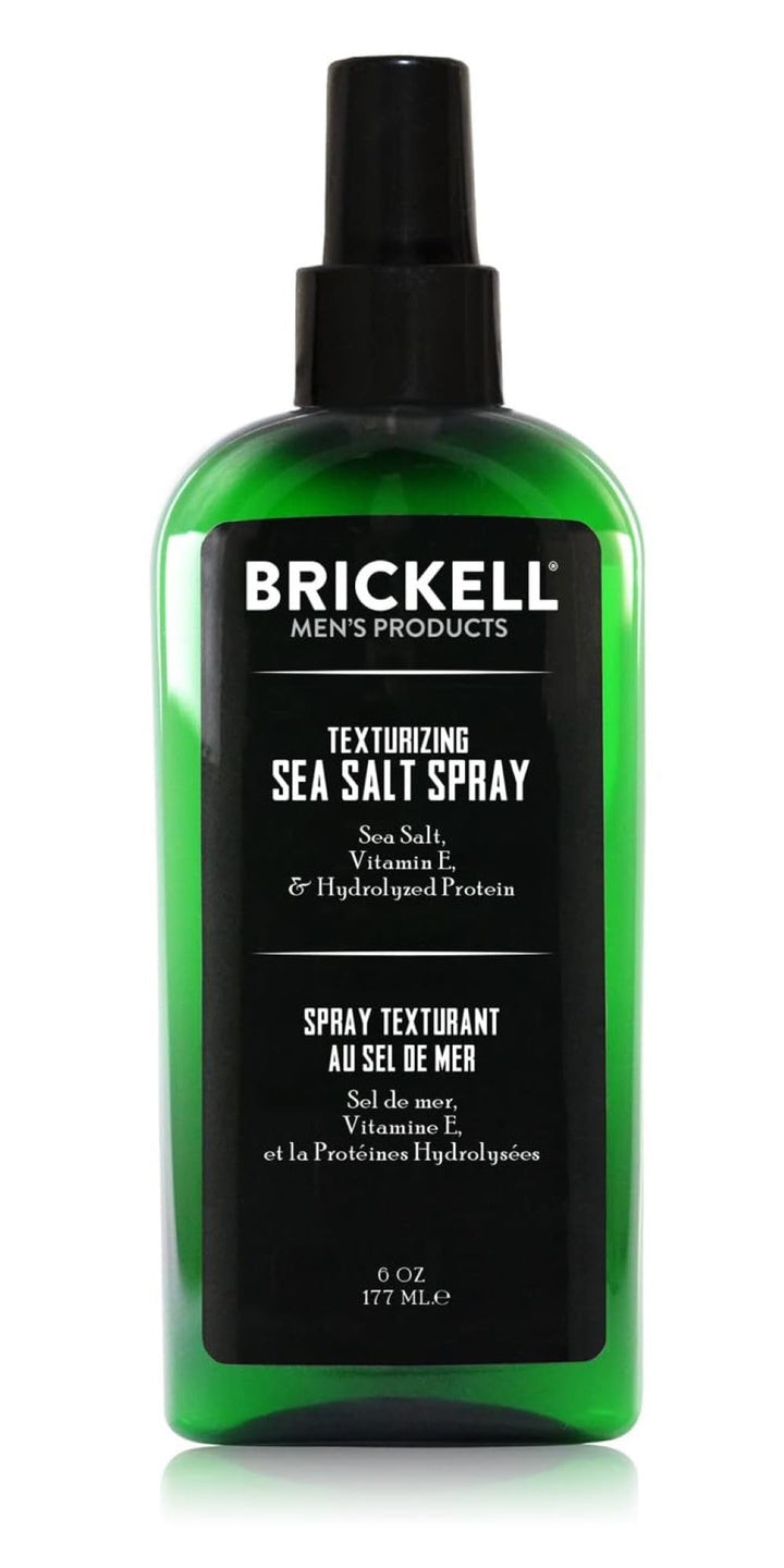 Brickell Men’s spray front packaging showing bottle and label benefits
