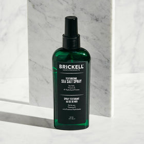 Brickell Men’s product poured showing salt texture and non-drying formula