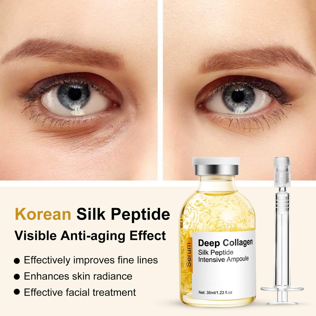 Bright Elf serum texture close-up showing silky consistency and fast absorption benefit