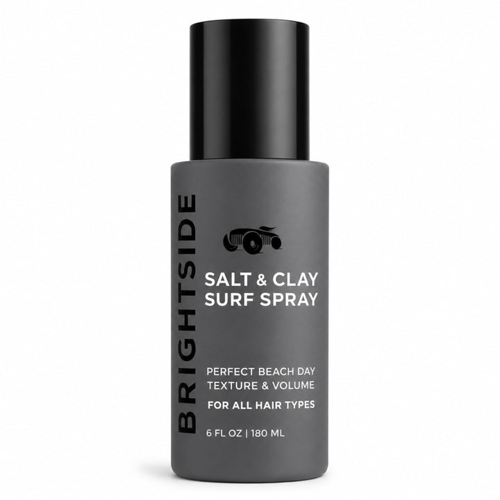 BRIGHTSIDE front bottle shot showing label and 6oz spray for styling ease