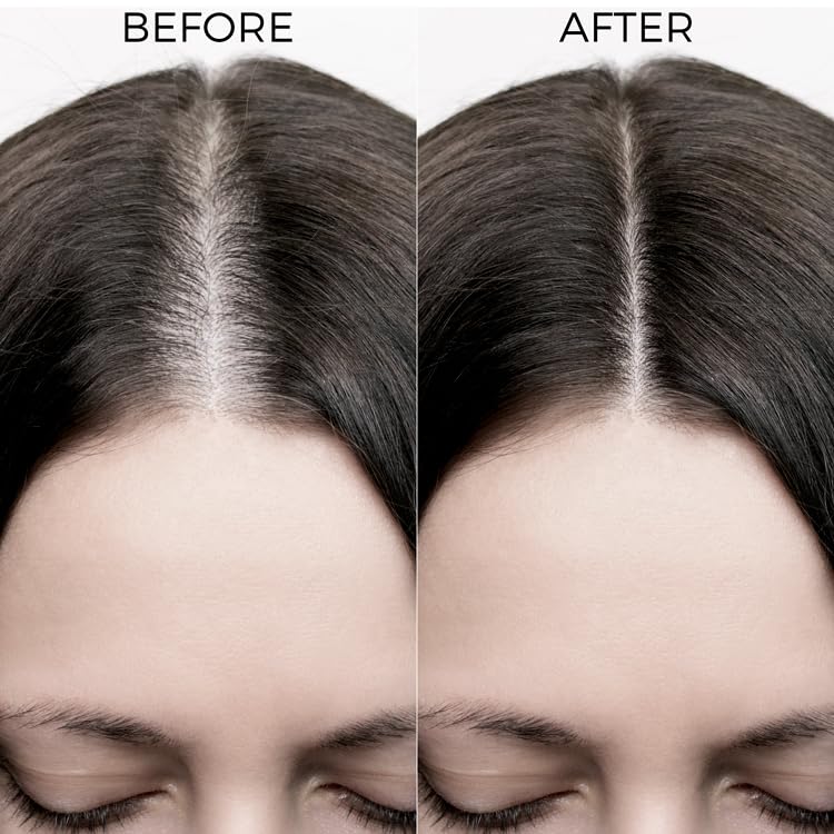BRILLARE applying oil shots to scalp for targeted nourishment benefit