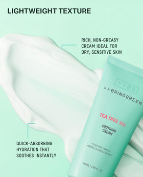 BRING GREEN size scale next to hand illustrating 100ml practical volume benefit