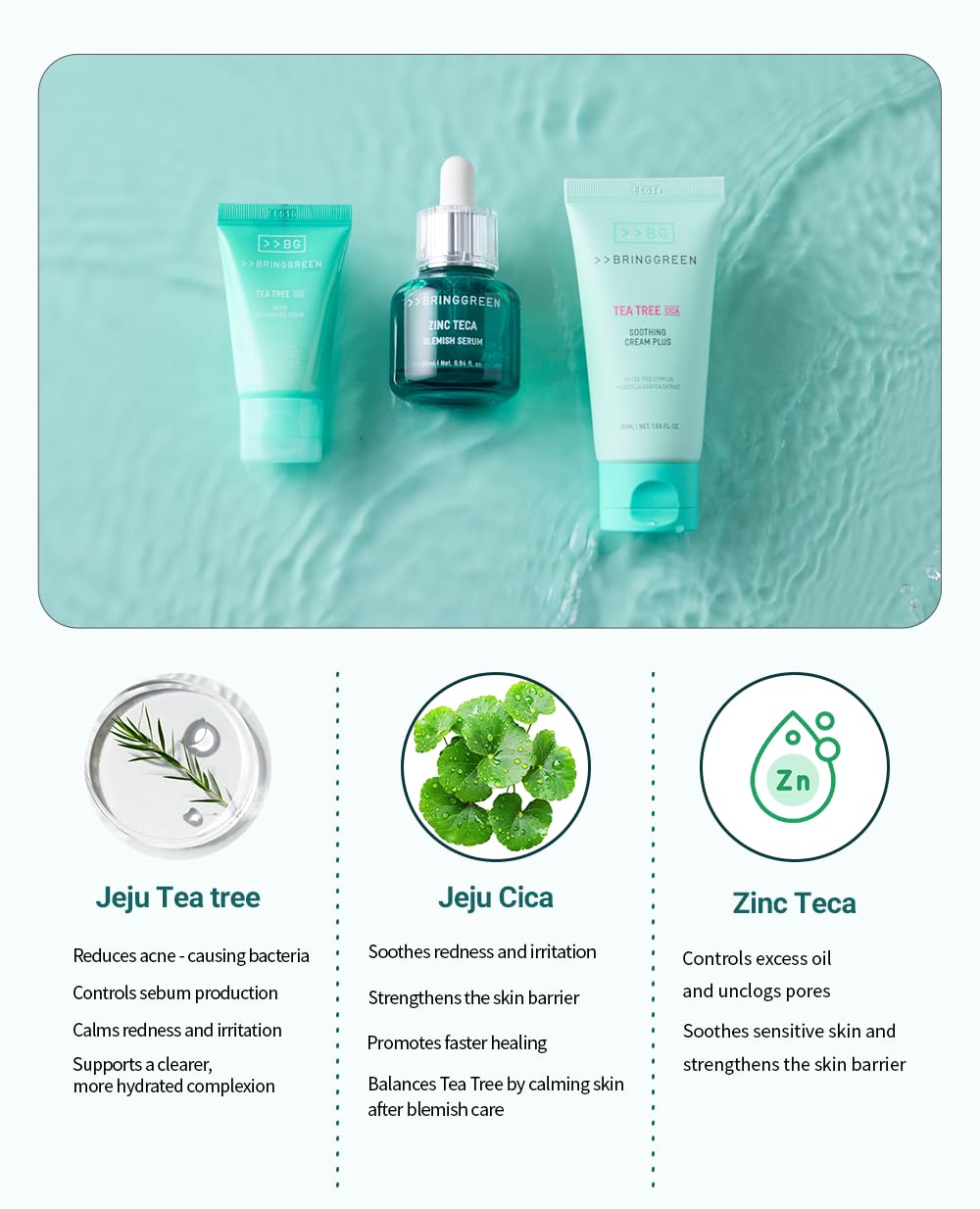 bring green travel size kit held to show compact convenience