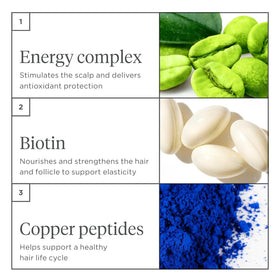 Back label of Briogeo product with ingredients list for transparency and clean-formulation benefit