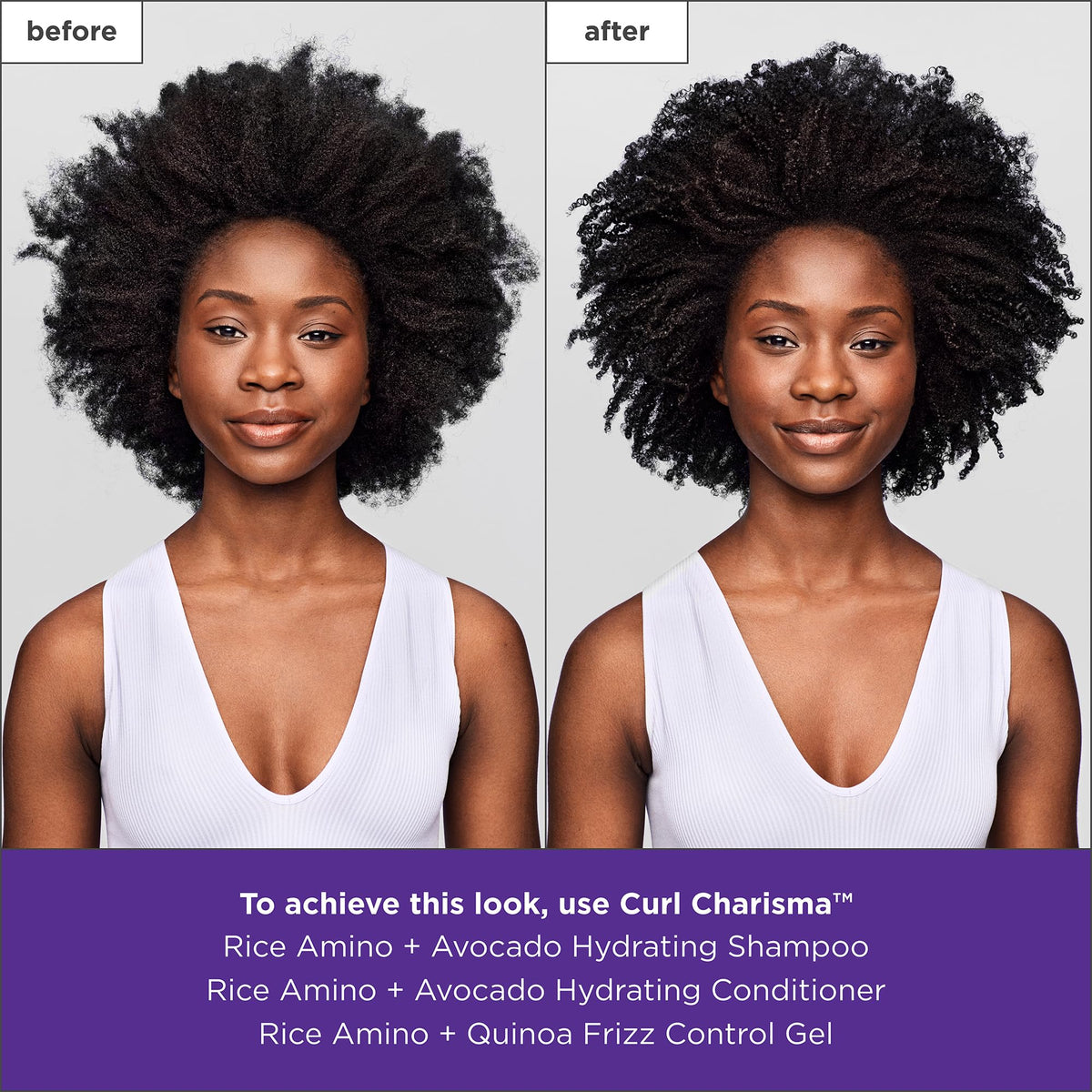 Briogeo before and after comparison enhancing curl definition