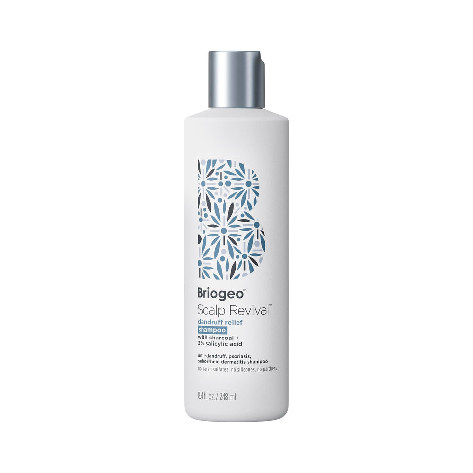 Briogeo front bottle view showing clean packaging and benefit