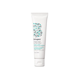 Briogeo bottle front view showing product and clean packaging benefits