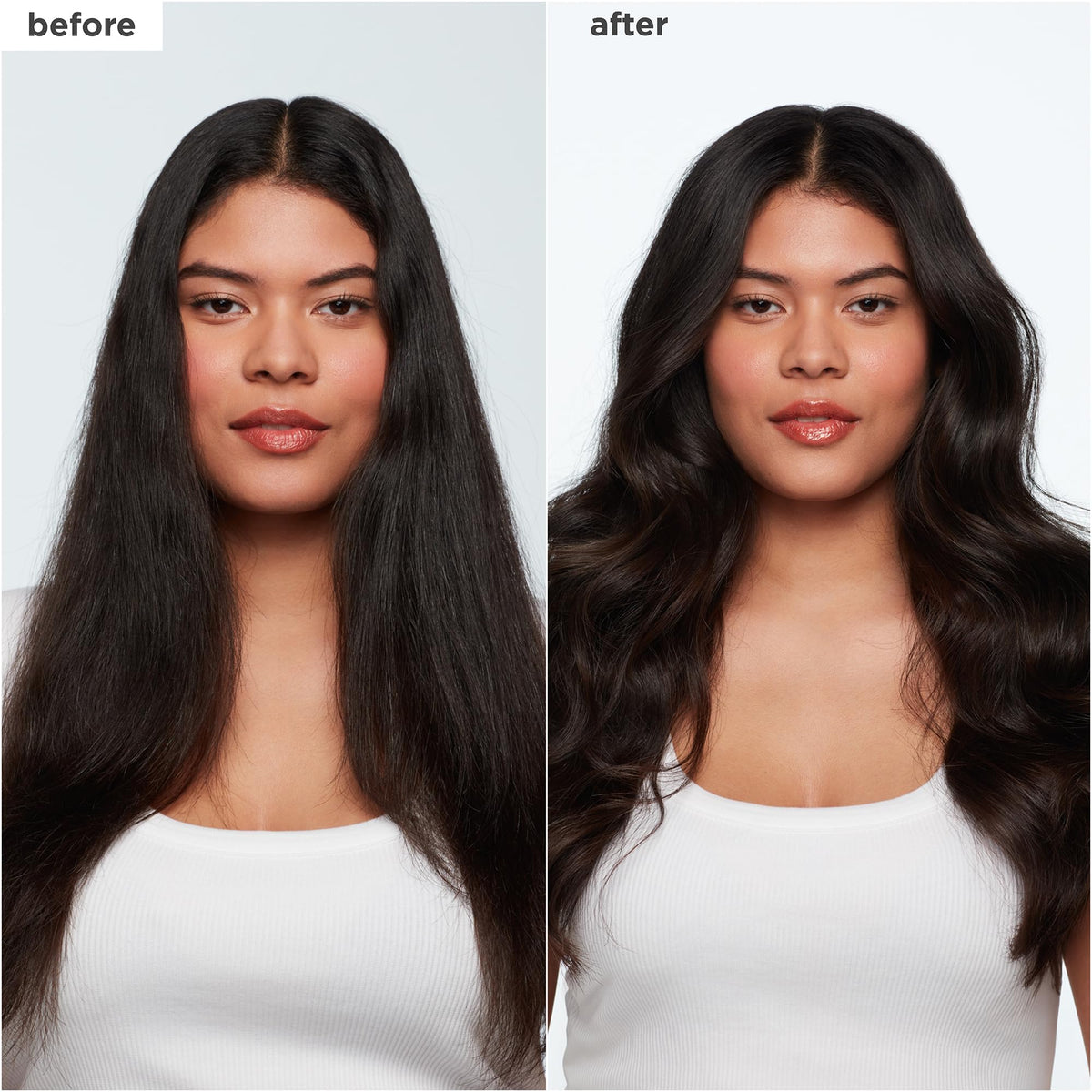 Briogeo mousse texture dispensed on a white surface showing lightweight, airy foam benefit