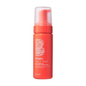 Briogeo front packaging showing the styling foam tube and branding for easy identification