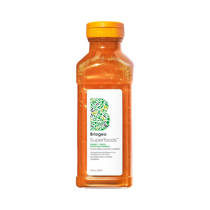 Briogeo front bottle showing label and vibrant packaging for easy identification