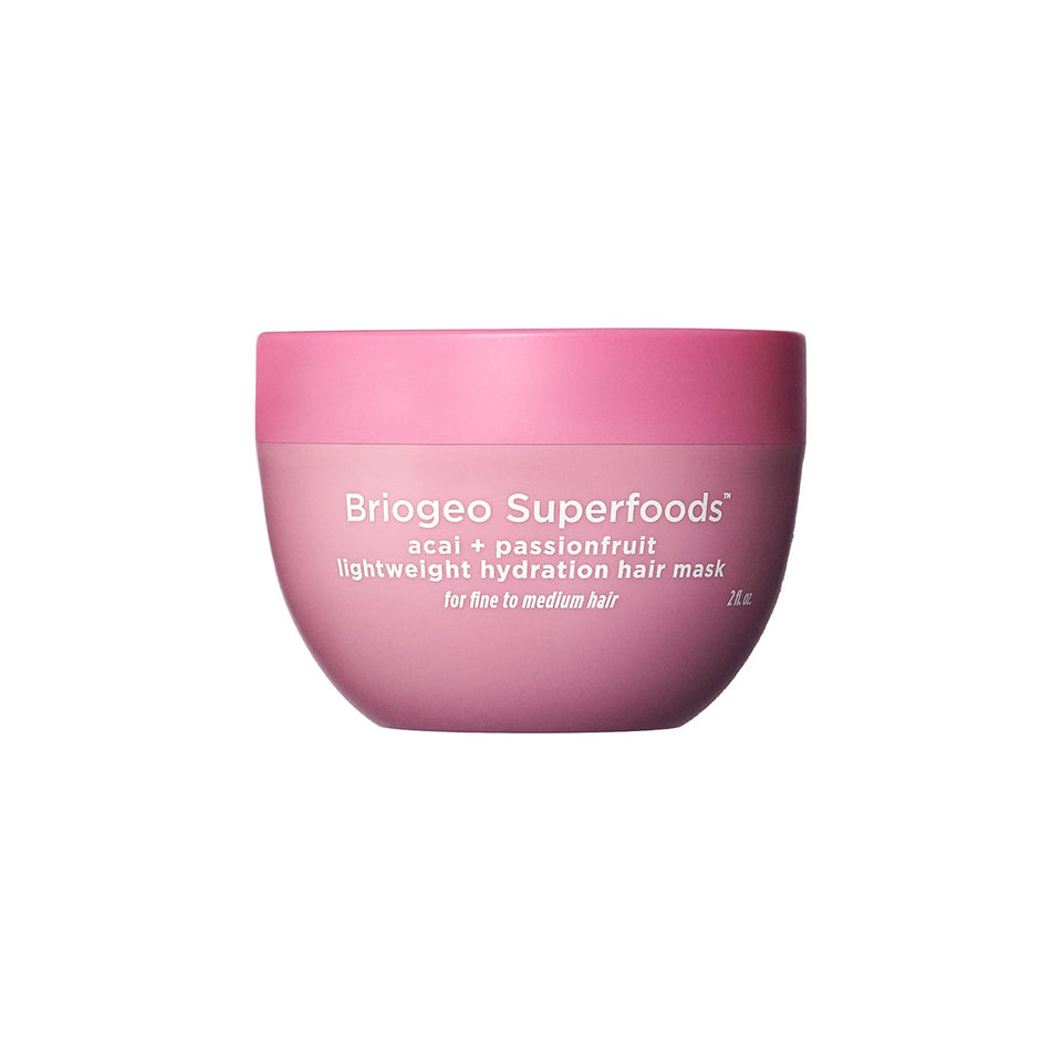 Briogeo front packaging showing mask and travel-friendly benefit