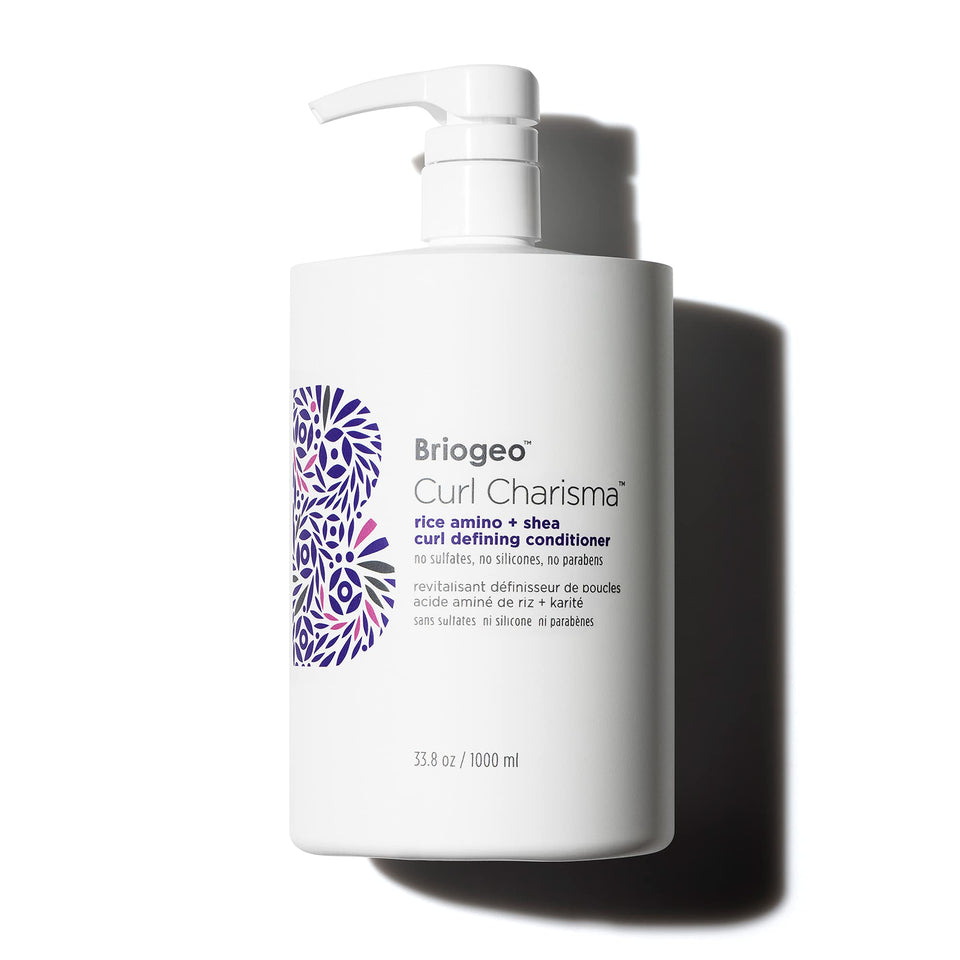 Briogeo front packaging showing conditioner bottle and branding benefits