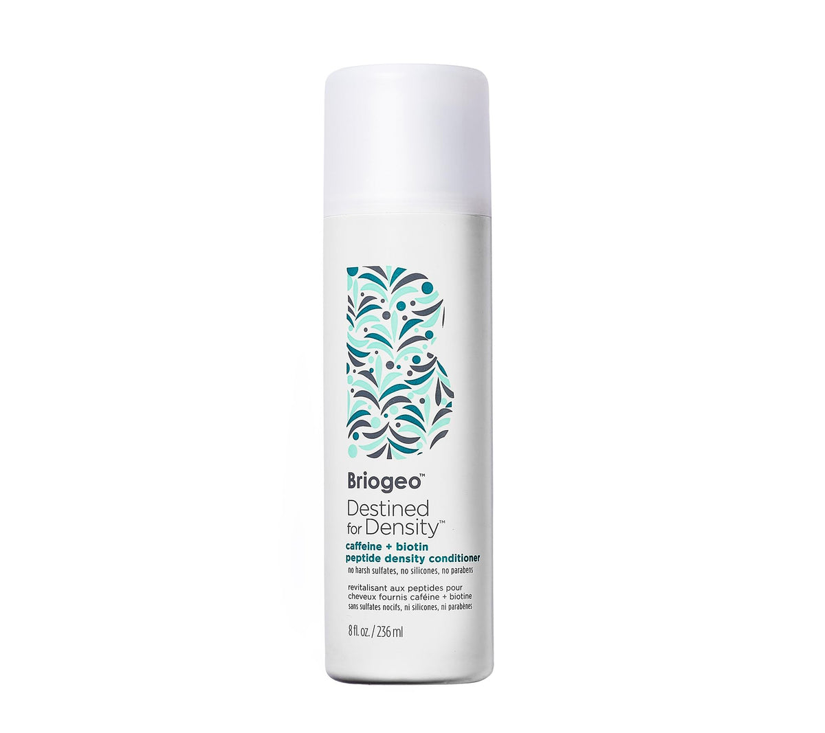Briogeo front packaging showing product and benefits for fuller hair