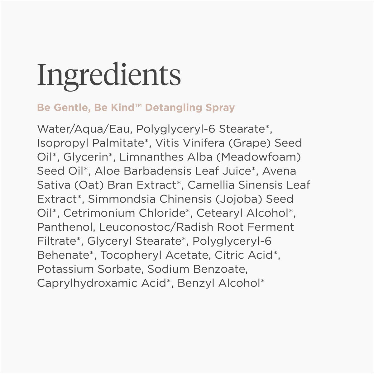 briogeo aloe and oat milk ingredients conveying soothing benefits