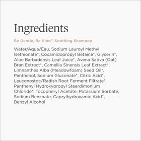 Briogeo label close-up showing fragrance-free claim for sensitive users