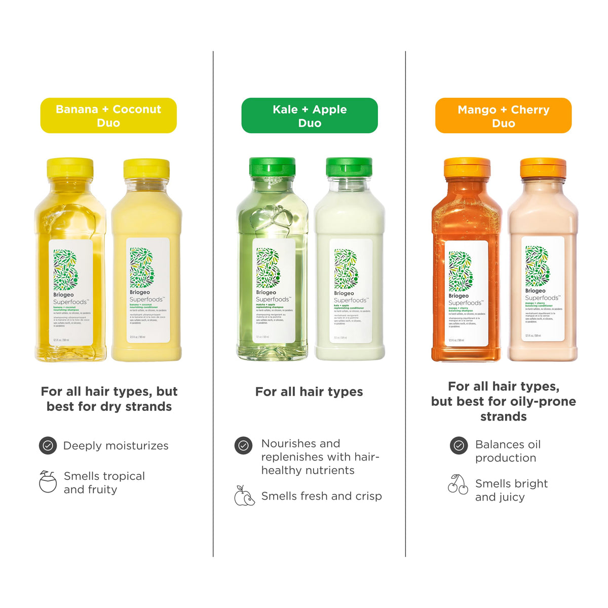 Briogeo lather in hand demonstrating gentle cleansing