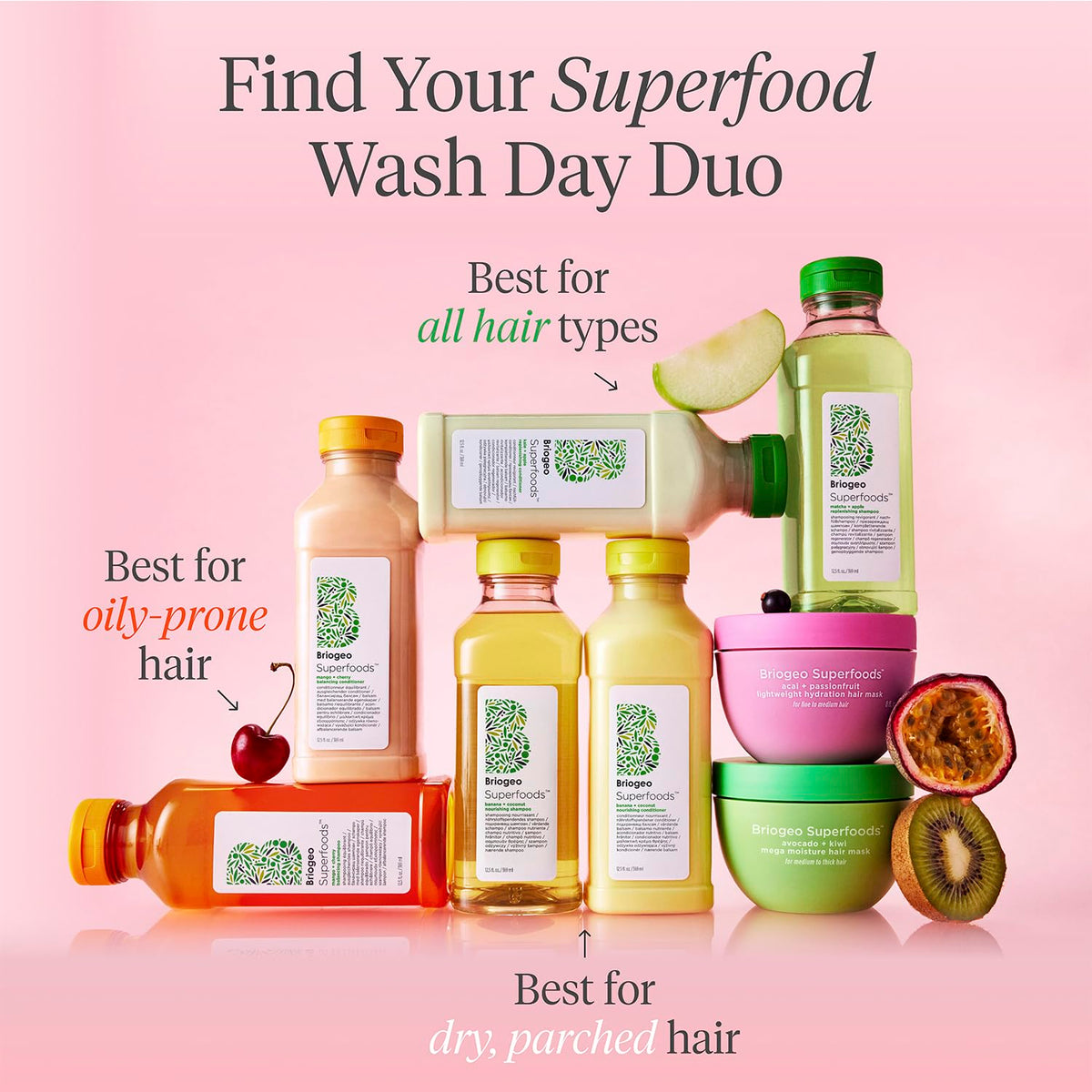 Briogeo mask on bathroom shelf in lifestyle scene for daily routine boost