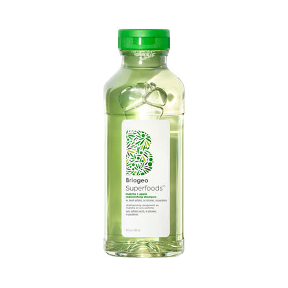 Briogeo front packaging showing clean recyclable-friendly bottle