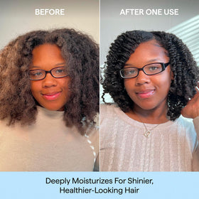 Briogeo pump dispensing creamy shampoo texture for easy application