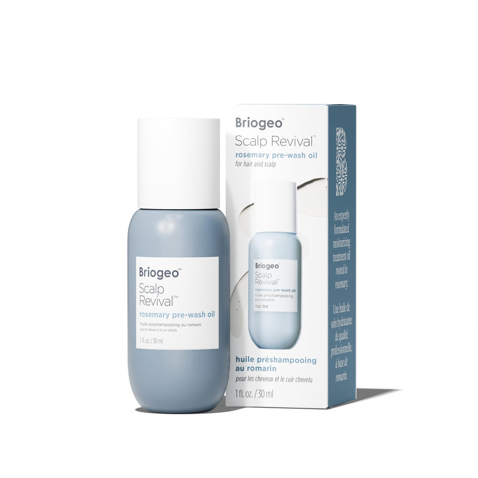 Briogeo front label showing product name and size benefits
