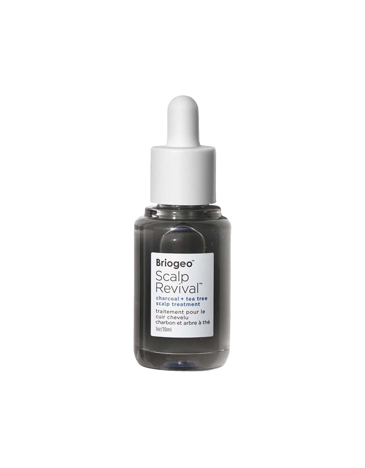 Briogeo front packaging showing the 1 oz scalp treatment and key benefits