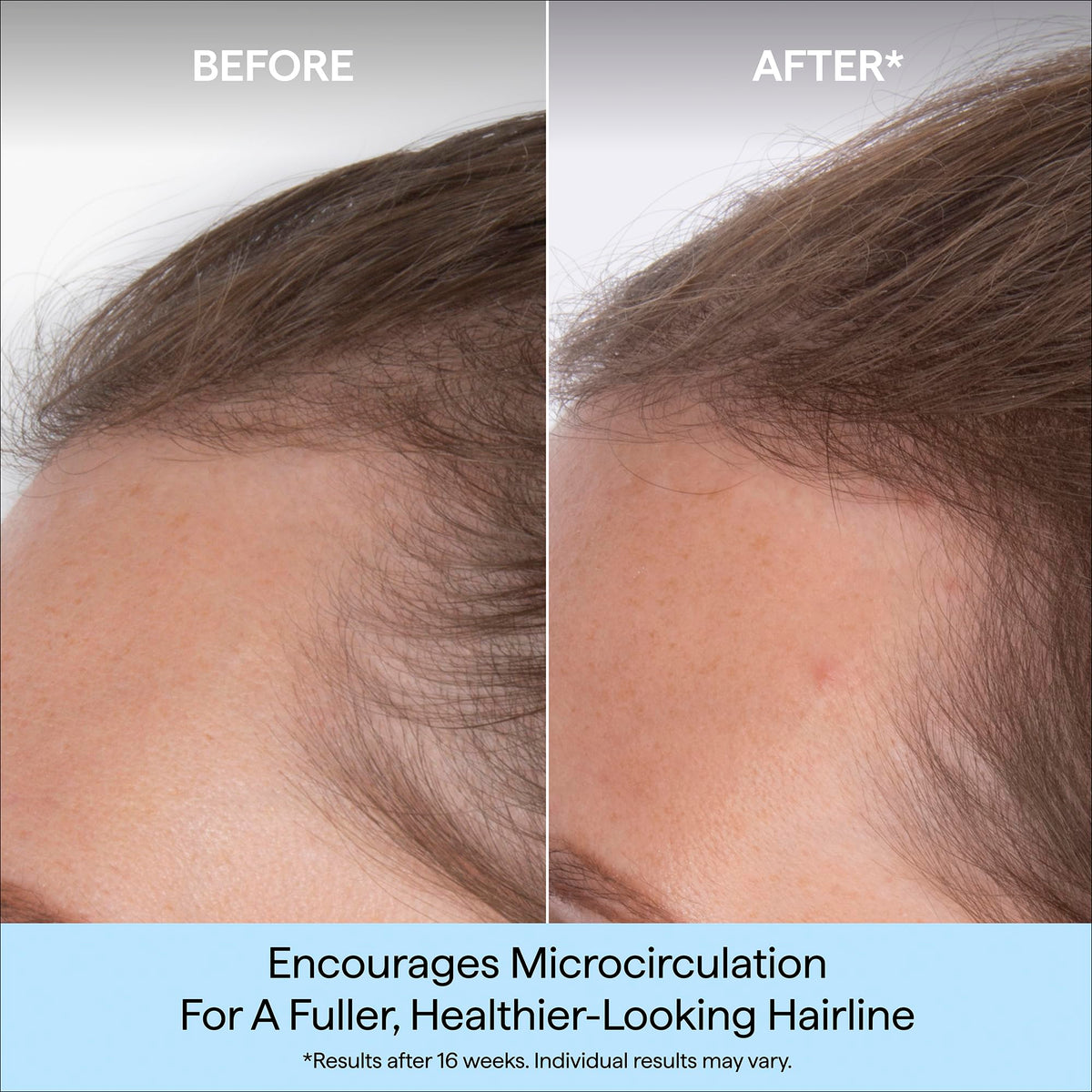 Briogeo serum pump close-up highlighting precise application benefit