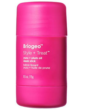 Briogeo sleek stick front packaging shows compact design and clean-beauty benefit