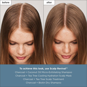 Briogeo tea tree and peppermint ingredient focus conveying cooling relief