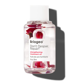 Briogeo front bottle showing compact 1 oz size and clean-label benefits