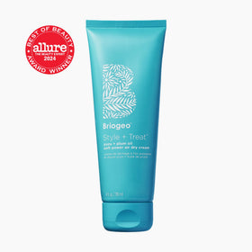 Briogeo dispensing cream from tube highlighting easy application