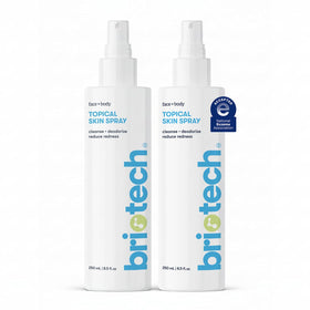 BRIOTECH front label of HOCl spray showing clean branding and benefits