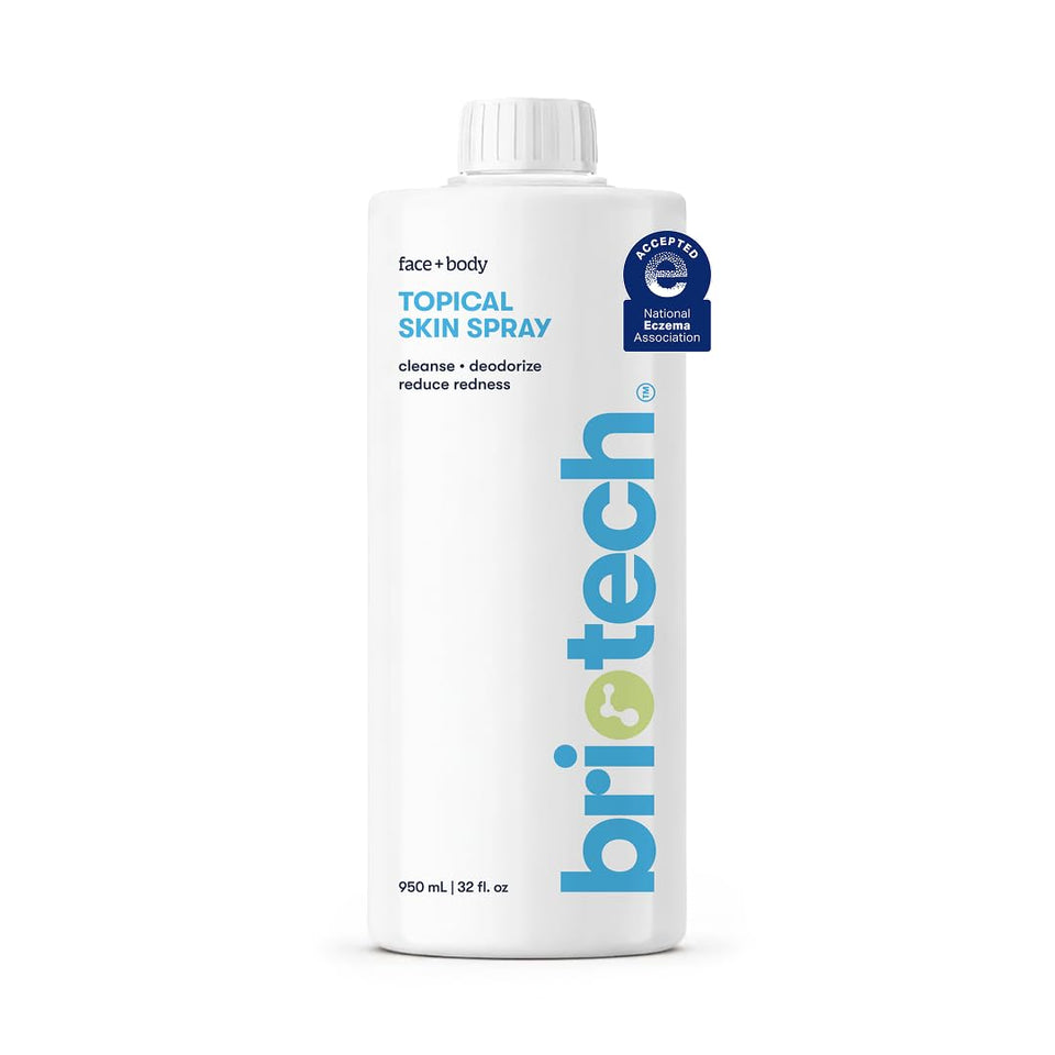 BRIOTECH front bottle packaging showing 32 oz refill and label benefits