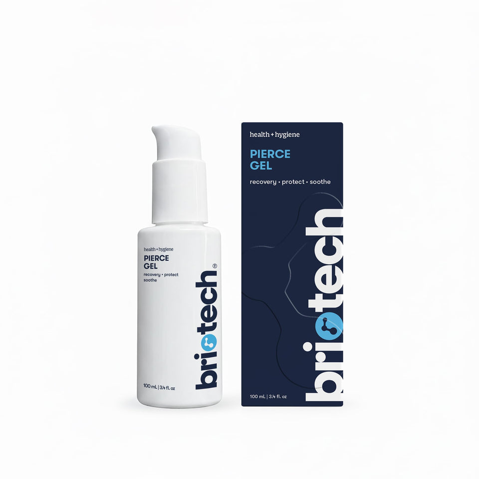 BRIOTECH front packaging showing bottle and travel-friendly size benefits