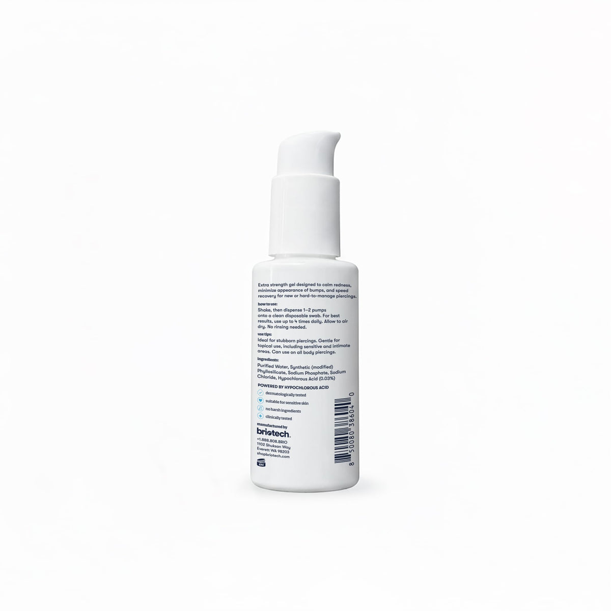 BRIOTECH in bathroom setup demonstrating convenient everyday aftercare use