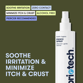 BRIOTECH spray nozzle detail demonstrating easy contact-free dispensing