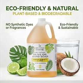 Brittanie's product label with ingredients and eco-friendly certification details