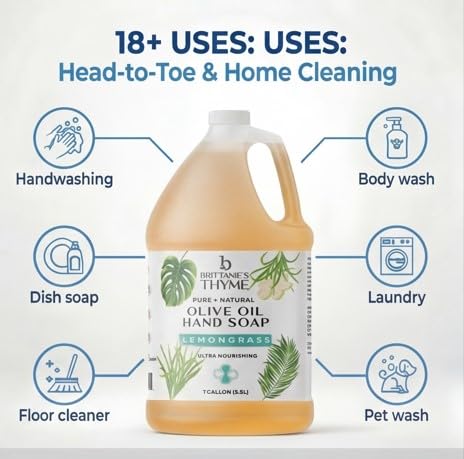 Brittanie's Thyme used for mopping floors showing streak-free cleaning