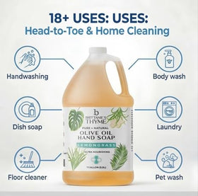 Brittanie's Thyme used for mopping floors showing streak-free cleaning