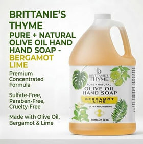 Brittanie's pouring soap into a bottle illustrating easy refill convenience