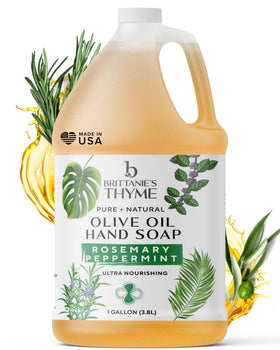 Brittanie's Thyme gallon front packaging showing product and eco benefits