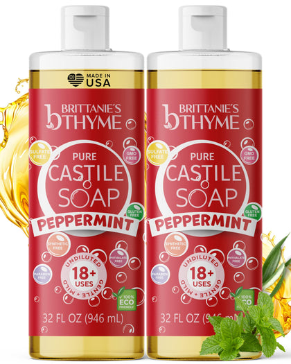 Brittanie's Thyme front packaging showing peppermint refill and benefits