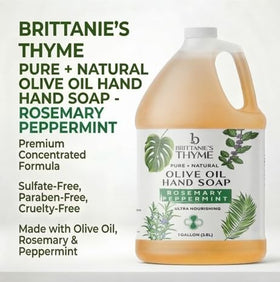 Brittanie's Thyme pouring spout action demonstrating easy refill convenience