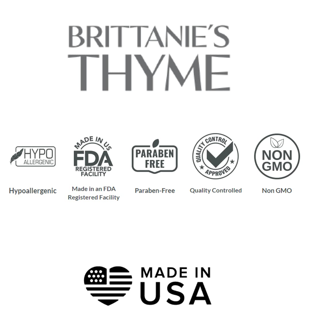 Brittanie's Thyme two refill bottles on kitchen counter for economical refill